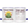 Until We Croak Together Frog Couple Anniversary Calendar Keepsake Personalized Mug
