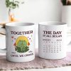 Until We Croak Together Frog Couple Anniversary Calendar Keepsake Personalized Mug