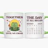 Until We Croak Together Frog Couple Anniversary Calendar Keepsake Personalized Mug