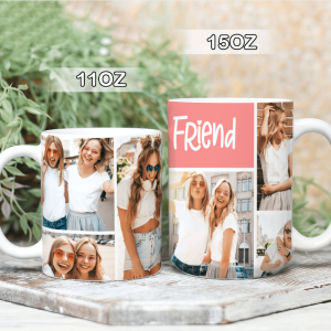 Upload Image Bestie Coffee Mug, Best Friend Gift HN590