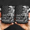 U.S. Soldier With American Flag - Personalized Custom Coffee Mug - VTR004_MG