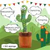 USB Electric Singing & Dancing Cactus Plush Toy - Fun Decompression Buddy