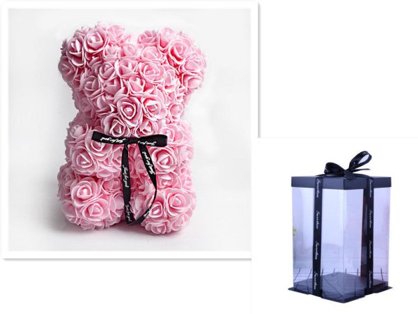 Valentine Foam Forever Rose Teddy Bear