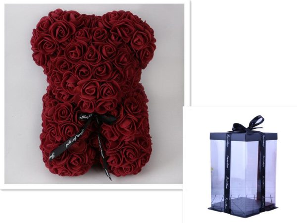 Valentine Foam Forever Rose Teddy Bear