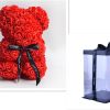 Valentine Foam Forever Rose Teddy Bear