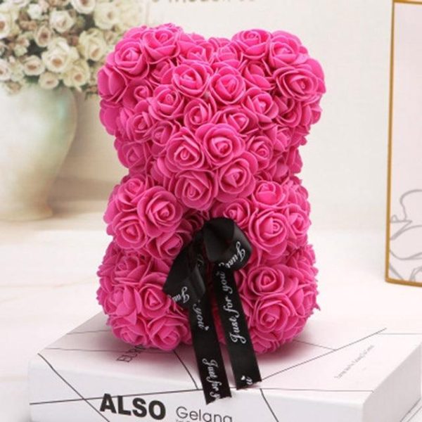 Valentine Foam Forever Rose Teddy Bear