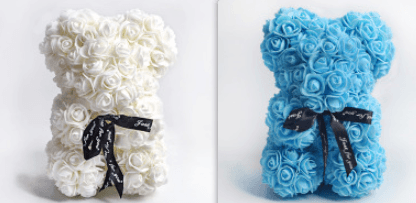 Valentine Foam Forever Rose Teddy Bear