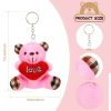 Valentine Small Plush Bear with Heart Soft Stuffed Toy