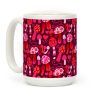 Valentine's Day Mushrooms Pattern Coffee Mug