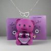 Valentine'S Day Rose Bear Necklace