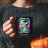 Vaperwave Mrs Frankenstein Bride Retro Neon Horror Personalized Mug, Synthwave 80's Styled Classic Halloween Gift with Custom Name