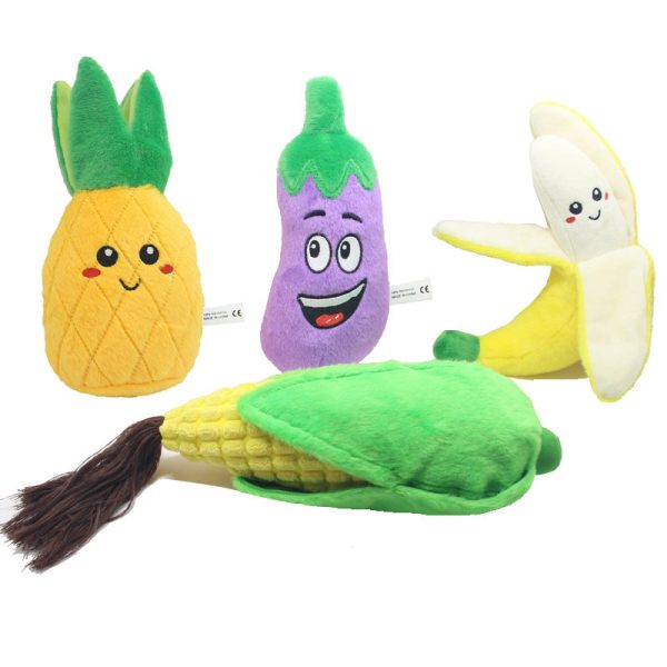 Veggie Squeaky Pet Toys