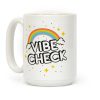 Vibe Check Rainbow Coffee Mug