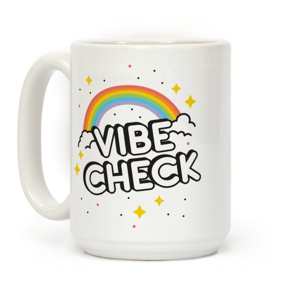 Vibe Check Rainbow Coffee Mug