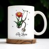 Vibrant Tulip And Stethoscope Design, Beautiful Butterflies - Personalized Custom Coffee Mug - NUR006_MG