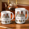 Vintage Map Grandpa Dad Title - 3D Inflated Effect Printed Mug, Personalized White Edge-to-Edge Mug