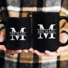 Vintage Monogram - Coworker Gifts - Personalized Mug