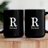 Vintage Monogram - Coworker Gifts - Personalized Mug