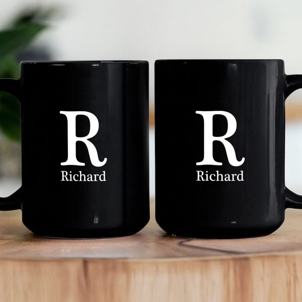Vintage Monogram - Coworker Gifts - Personalized Mug