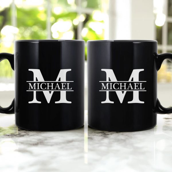 Vintage Monogram - Coworker Gifts - Personalized Mug