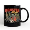 Vintage Monster Mash Personalized Mug, Retro Halloween Friends Gift with Custom Name