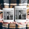 Vintage Photo And Year - Personalized Photo Mug