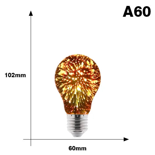Vintage Star Fireworks Lamp