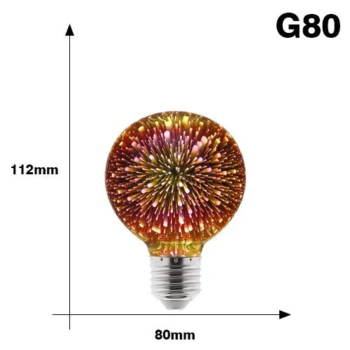 Vintage Star Fireworks Lamp