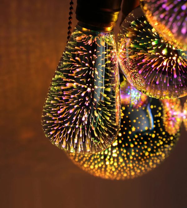Vintage Star Fireworks Lamp
