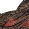 Vintage Sweetheart Ruched Trim Printed Mesh Slip Maxi Dress - Floral