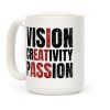 Vision Creativity Passion Coffee Mug