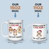 Wagging Tails And Merry Woofmas - Dog Personalized Custom Mug - Christmas Gift For Pet Owners, Pet Lovers