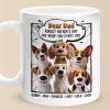 Wagging Tails Say, We Woof You - Dog Personalized Custom Mug - Father's Day, Gift For Pet Owners, Pet Lovers