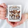 Wagging Tails Say, We Woof You - Dog Personalized Custom Mug - Father's Day, Gift For Pet Owners, Pet Lovers