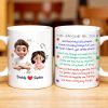 Walk Alongside Me, Daddy And Hold My Little Hand - Personalized Custom Coffee Mug - DAD243_MG