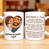 Walk Alongside Me Daddy, Father Daughter Bond - Personalized Custom Coffee Mug - DAD250_MG