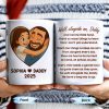 Walk Alongside Me Daddy, Father Daughter Bond - Personalized Custom Coffee Mug - DAD250_MG