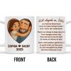 Walk Alongside Me Daddy, Father Daughter Bond - Personalized Custom Coffee Mug - DAD250_MG