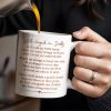 Walk Alongside Me, Daddy Heart Mug - Personalized Custom Coffee Mug - DAD217_MG