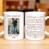 Walk Alongside Me, Daddy Heart Mug - Personalized Custom Coffee Mug - DAD217_MG