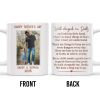 Walk Alongside Me, Daddy Heart Mug - Personalized Custom Coffee Mug - DAD217_MG