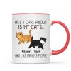 Walking Fluffy Cats Gift For Cat Lovers Personalized Mug