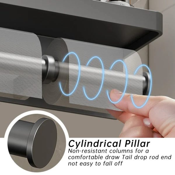 Wall-Mounted Aluminum Alloy Tissue Holder
