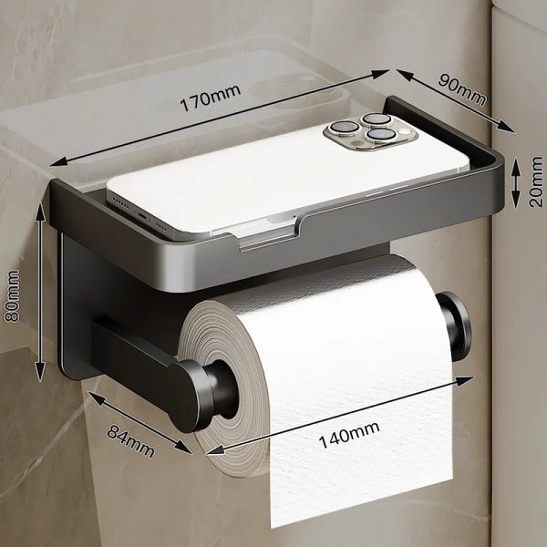 Wall-Mounted Aluminum Alloy Tissue Holder