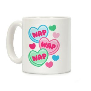 WAP WAP WAP Candy Hearts Parody Coffee Mug