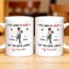 Warm My Heart Coffee Warms My Hands Mug - Personalized Custom Coffee Mug - CPL281_MG
