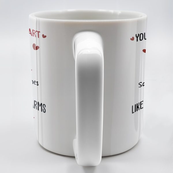 Warm My Heart Coffee Warms My Hands Mug - Personalized Custom Coffee Mug - CPL281_MG