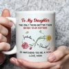 Watching You Be A Mom My Daughter - Personalized Ceramic Mug - Gift For Mom, Mother | HN02