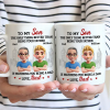 Watching You Being A Mom Dad To Daughter - Personalized Mug