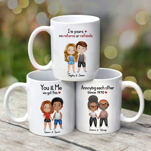 Watercolor Couple Gift For Him Gift For Her Personalized Mug